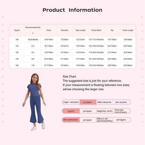 Girls Sets Fitness Two Piece Holiday Outfits Cycling Sweatsuits Summer Jogging - Picture 101 of 116