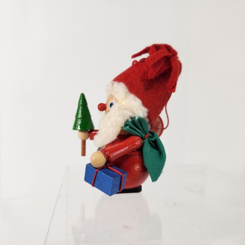 Steinbach Santa Ornament Tree Package Bag Christmas Vintage Handmade Germany - Picture 4 of 11