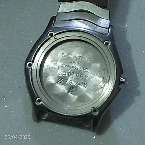 Ebel Watch Quartz For Parts Diamond Dial 22mm Steel Case and Bracelet SwissMade - Picture 22 of 22
