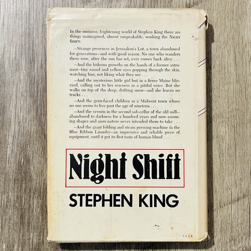 Vintage Stephen King Night Shift 20 Excursions Horror 1978 Book Club Edition - Picture 10 of 10