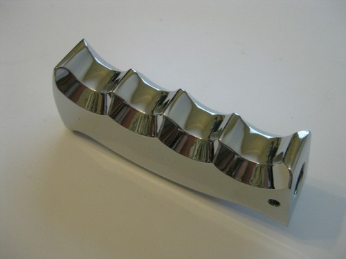 CHROME PISTOL GRIP GEAR SHIFT KNOB HOTROD RATROD HOLDEN FORD CHEV - Picture 3 of 5