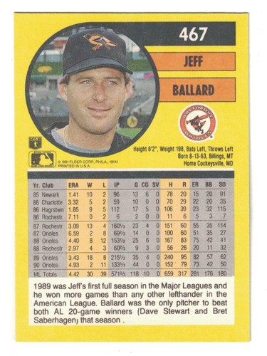 fleer baseball karten 1991 - Bild 85 von 141