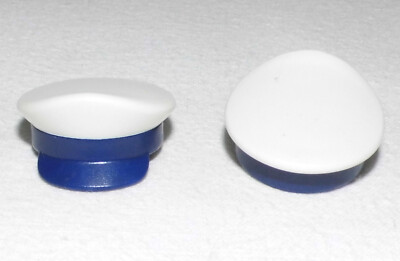 15732, 2x Mütze, Schirmmütze, weiss, dunkelblau, Polizei, Marine
