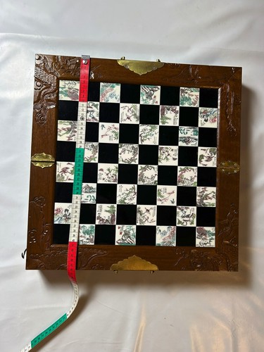 Schach Holz Schachspiel Chinesisch 35 x 35 cm - Vollständig - Bild 8 von 13