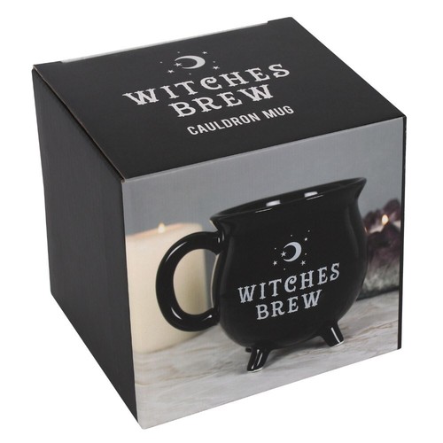 HEXEN BRAUKESSEL BECHER SCHWARZ 10cm TEE KAFFEE TASSE SUPPE HALLOWEEN FI_51227 - Bild 2 von 3