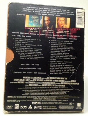 Seven (DVD, 2000, 2-Disc Set, Platinum) Slipcase