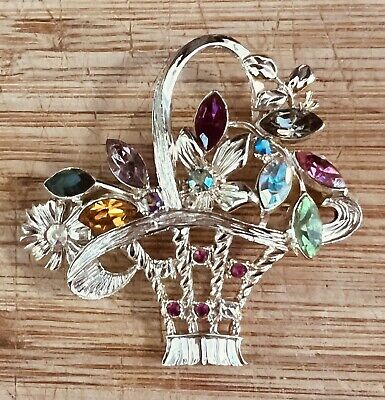 The flower basket brooch discount