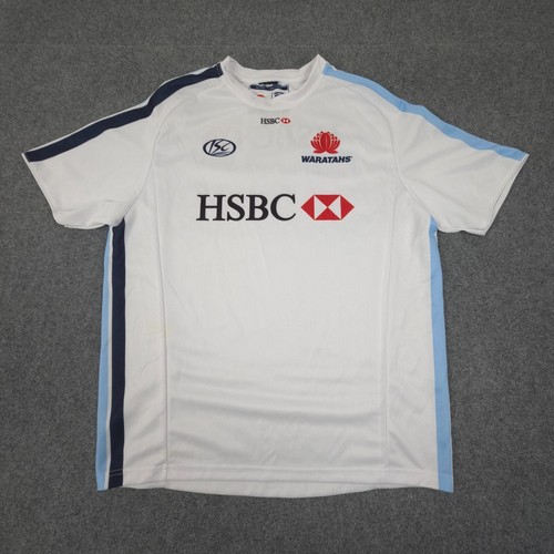 New South Wales Waratahs Jersey Mens 2XLARGE White super 12 rugby union Size 2XL
