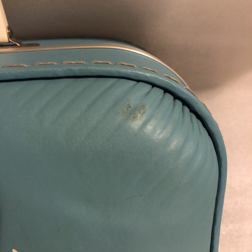 Vintage Luggage Going To Grandma’s Hard Case Suitcase 13”x9”x6” With Set Of Keys - Picture 6 of 22