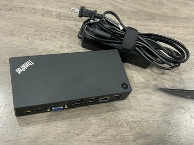 PC周辺機器 Lenovo - Lenovo ThinkPad USB-C Dock 40A90090 Amazon.com: Lenovo ThinkPad USB-C UltraDock With 90W 2 Prong