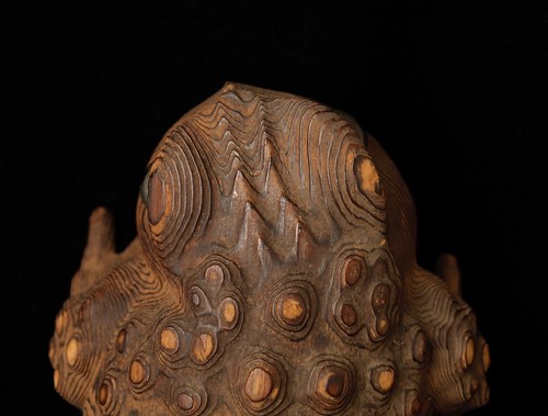 Rare wooden votive Toad sculpture. Early 20th century ZH22 - Picture 4 of 18