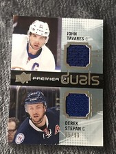 2016-17 Upper Deck Premier Premier Duals /99 John Tavares Derek Stepan #PD2-TS