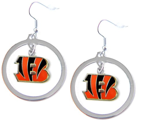 Aminco Dangle Hoop Earring Dangle Charm NFL PICK YOUR TEAM - Picture 33 of 144