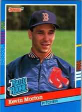 1991 Donruss - Rated Rookie Kevin Morton #37 Red Pattern on Right Border (RC)