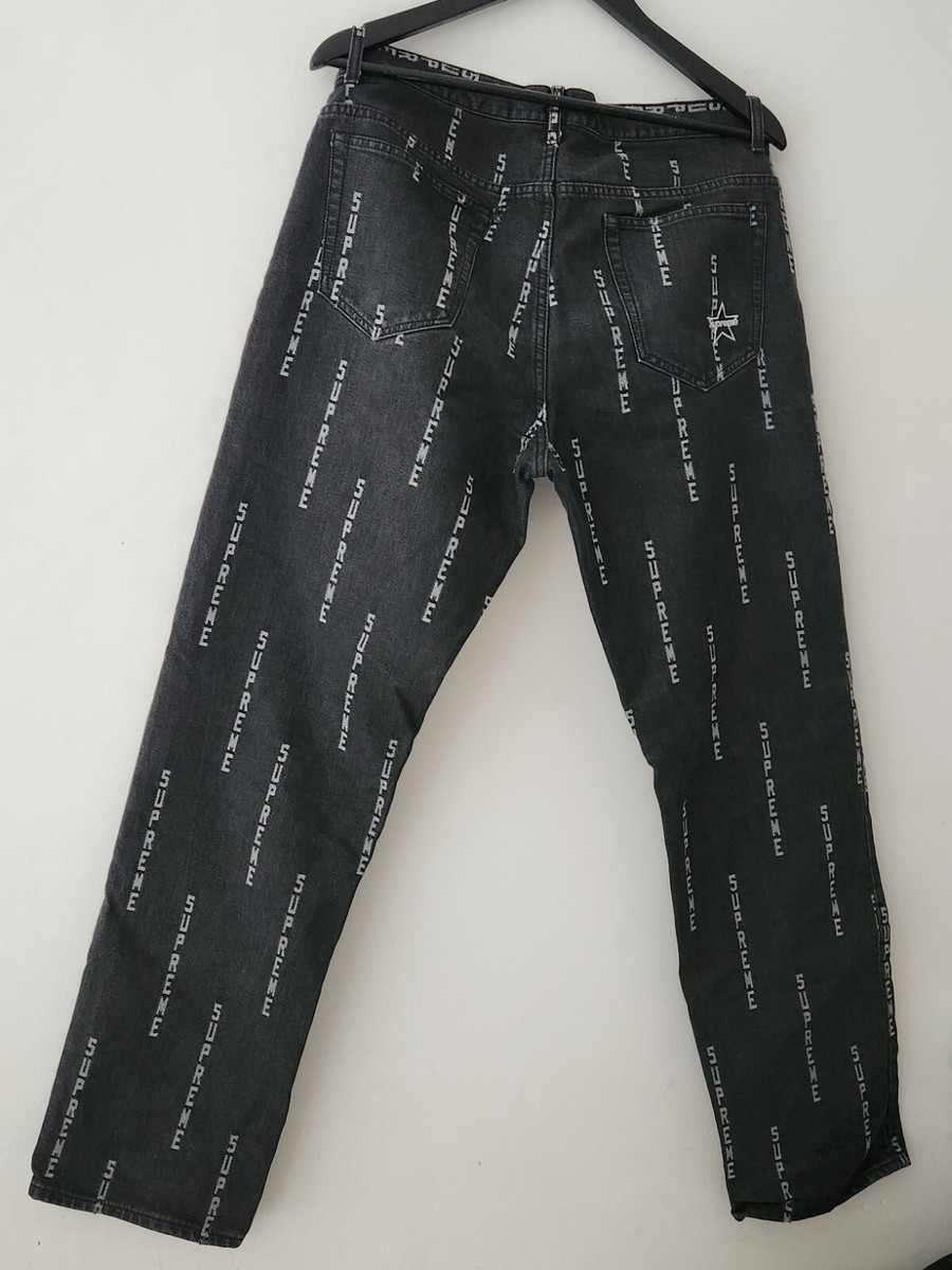 Supreme Regular jeans 32 BLACK