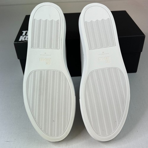 The Kooples Men Low Sneakers AHCH25027K White Leather Lace-Up Trainer Shoe 10/43 - Picture 7 of 9