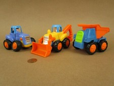 Huile Toys Push and Go Friction Powered Trucks Lot Of 2 1 Loose Toys