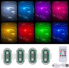 4PCS Drone Anti-Collision Lights Night Warning Light for Car Motorcycle w/Remote