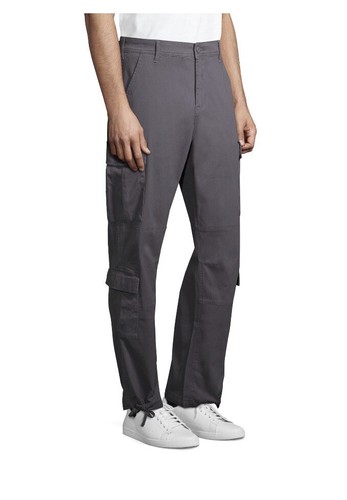 👖Tapered Leg Stretch Cargo Grey Pant Size: 30/32 2J - Picture 3 of 6