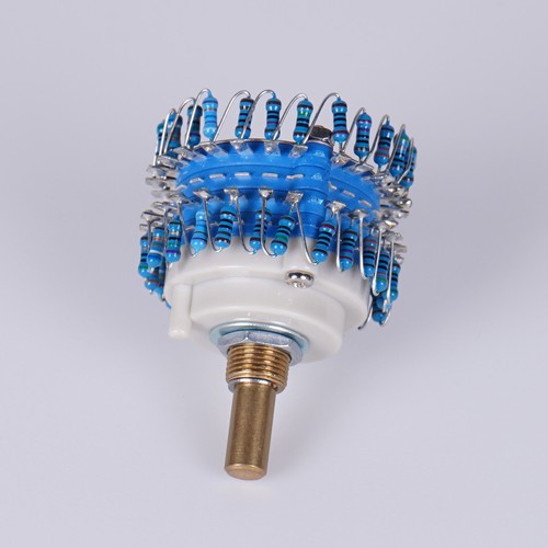 2pole 24step 100K 10K 50K 500K 1M 250K Pot Rotary Switch Attenuator Stereo Log - Picture 3 of 3