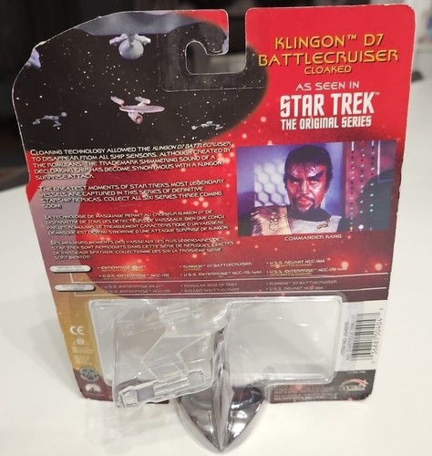 Johnny Lightning Legends of Star Trek Klingon D7 Battlecruiser Cloaked NIP - Picture 2 of 3