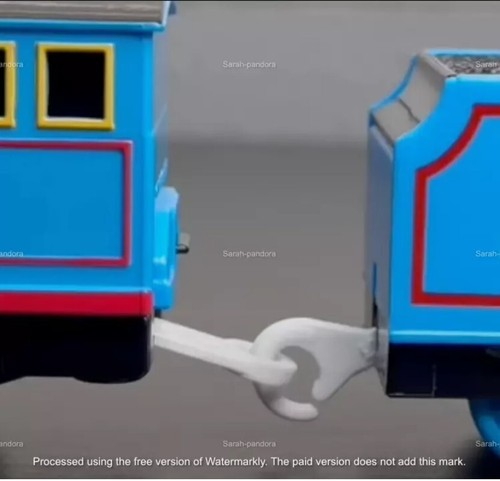 Tomy Trackmaster Thomas train PLARAIL 4 rubber traction tyre 4 hooks 2 eye set - Picture 4 of 9