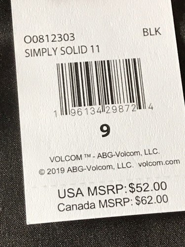 Volcom Women’s Size 9 Eco True Swim / Board Shorts Black Ultimate Comfort NEW - Picture 4 of 16