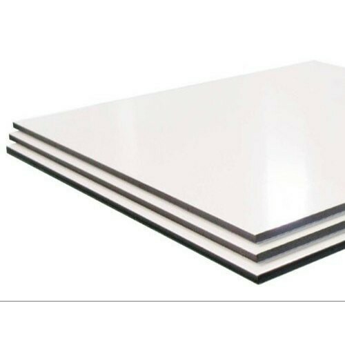 3mm 8ft x 4ft 2440mm x1220mm White 0.21 Aluminium Composite Sheet Printbond ACM - Picture 1 of 4