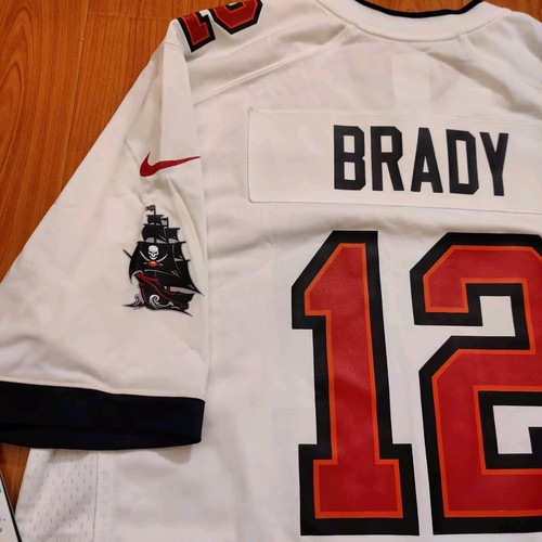 Herren Nike Tom Brady Tampa Bay Buccaneers Weiß OnField NFL Spiel Trikot Gr.XL Neu mit Etikett - Bild 21 von 24