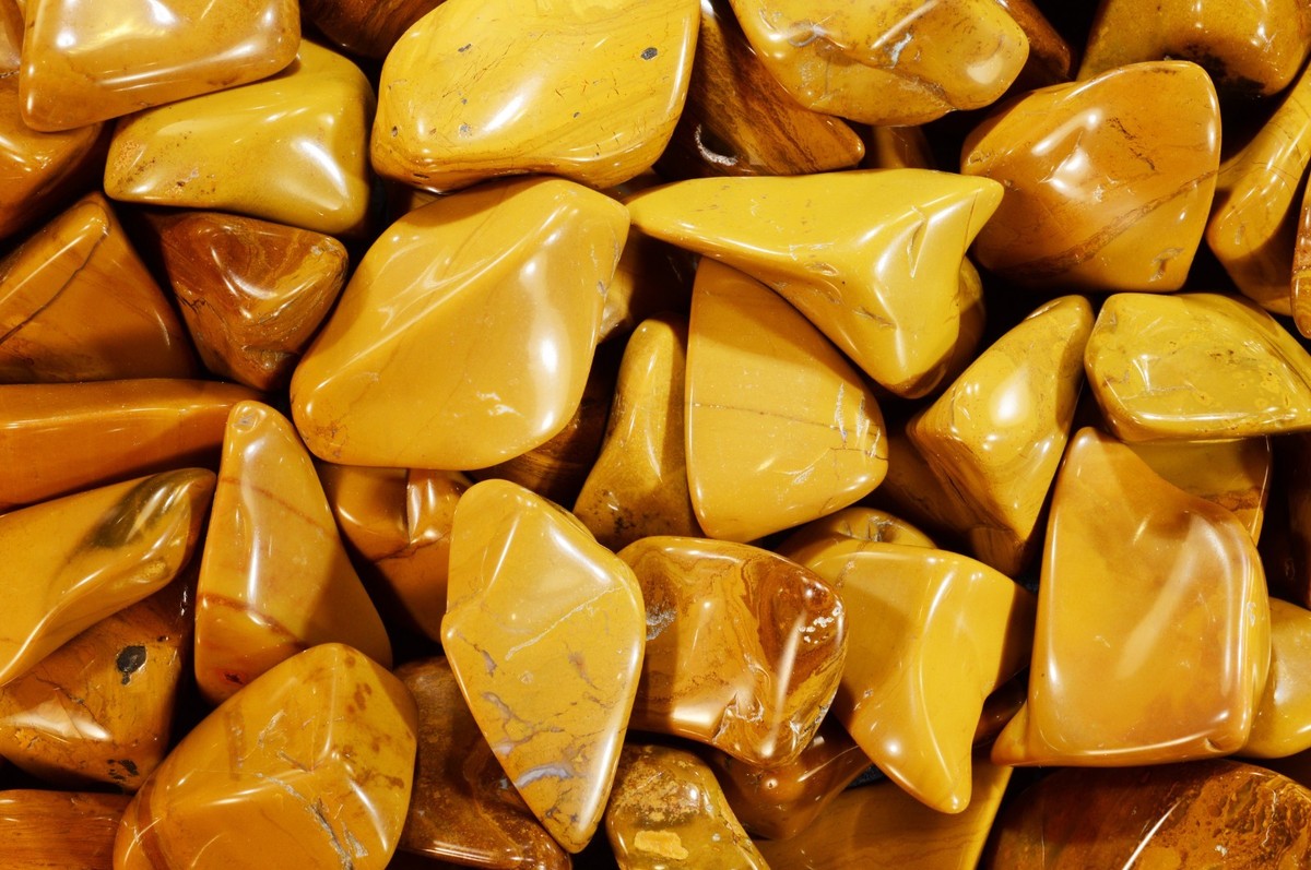 Mustard Yellow Jasper 1 1/4