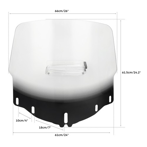 Windshield Windscreen Protector & Air Vent For Honda Goldwing 1800 GL1800 01-17 - Picture 5 of 7