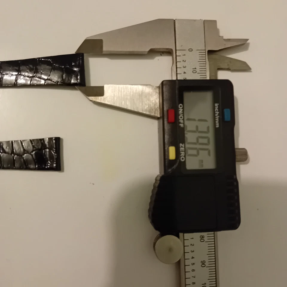 Bracelet Montre Cuir Noir Baume & Mercier Genève Avec Sa Boucle À Ardillon - Photo 2/4