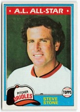 1981 Steve Stone Topps - Baltimore Orioles
