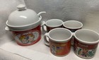 Vintage 1993 Campbell’s Soup Bowl/Kettle & 4 Cup Set By Westwood M’m! M’m! Good!