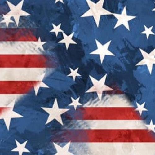 Distressed Denim Look Flag SOFT Capri Leggings July 4th Independence Day Red Whi - Picture 1 of 3