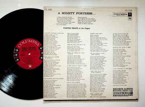 Porter Heaps A Mighty Fortress Hymns for Organ Columbia LP CL1125 - Picture 2 of 2
