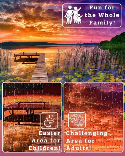 1000 Piece Jigsaw Puzzle for Adults and Families - 20x30 inch HD Quality Landsca - Picture 3 of 11
