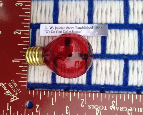 rudolph the reindeer NOSE frostie santa C9 transparent RED LIGHT BULB 10w S11 TR - Picture 2 of 3
