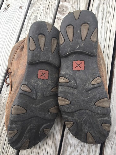 Twisted X Chukka Driving Moccasins Brown Tooled Flowers WDM0081 Size 9.5 Womens - Picture 5 of 20