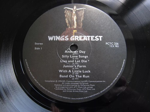 WINGS * GREATEST * 1978 UK LP 'Superb' 1st Pressing 'NEAR MINT'""""With POSTER! - Picture 5 of 7