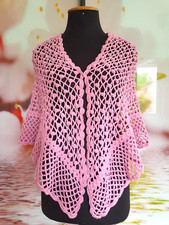 Crochet shawl wrap triangle scarf lace capelet mesh shoulder cape piano fishnet