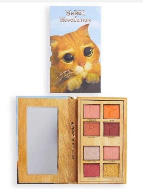 I ❤️ Revolution x SHREK - PUSS IN BOOTS - Shadow Palette - 8 Mattes & Shimmers