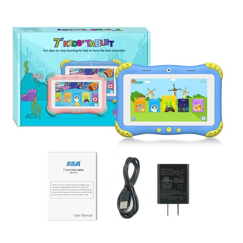 Kids 7" Tablet PC 32GB Android 11 Wifi Quad Core Educational Apps Best Gift - Zdjęcie 10 z 10