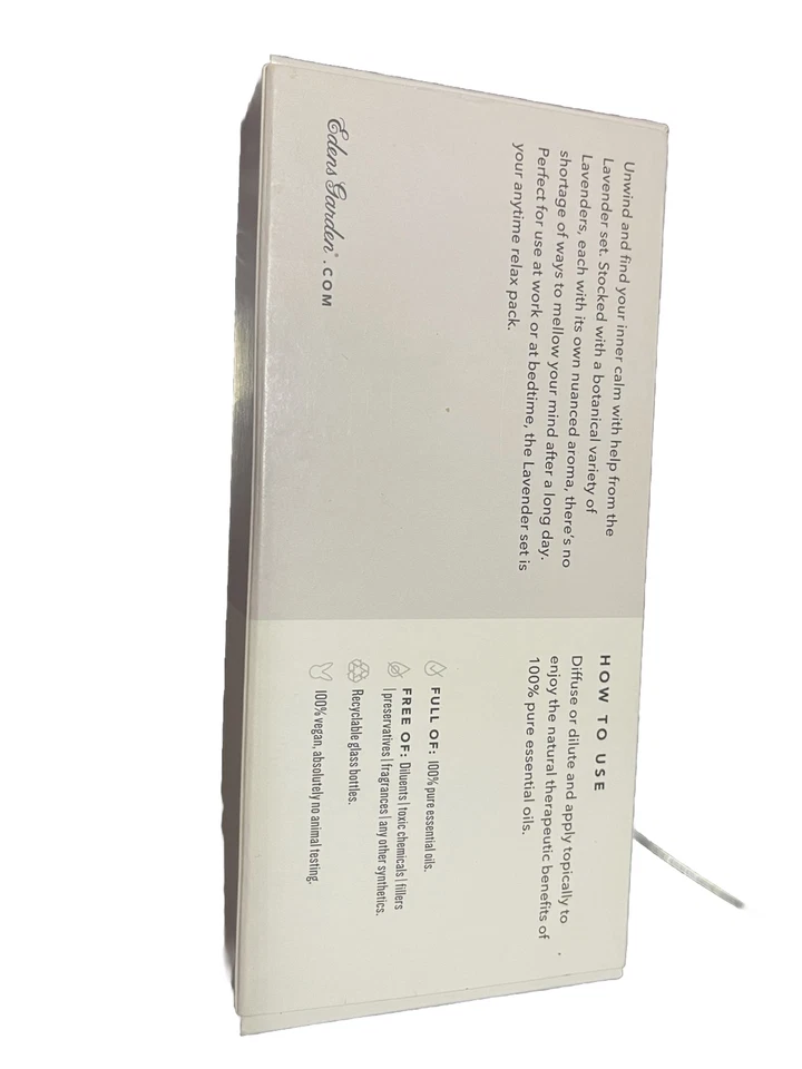 Óleo essencial de lavanda Edens Garden conjunto de 6 100% puro grau terapêutico - Imagem 3 de 3