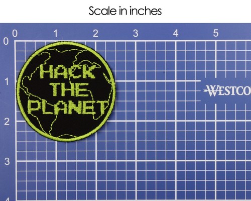 Hack The Planet Patch - Hecho en EE. UU. - Hackers Patch - Parche de nostalgia de los años 80 - Imagen 3 de 8