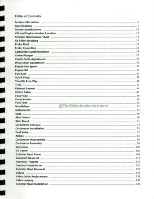 Honda CB750 Nighthawk Service Manual: 1991-2003 | eBay