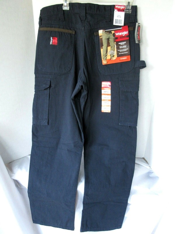 wrangler navy blue cargo pants