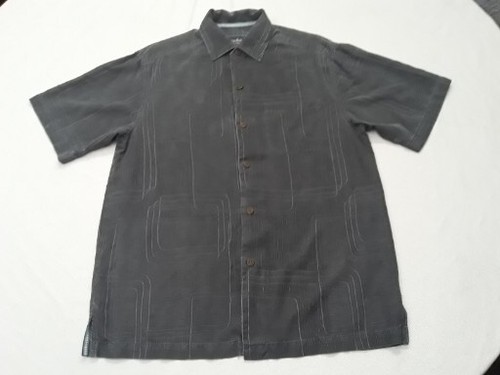 Tommy Bahama Small Seidenhemd schwarz Original Fit Knopfleiste Hawaii Freizeit - Bild 2 von 15