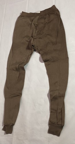 Cold Weather Pants Men's Small Polypro Thermal Drawers Fleece Casual Army Brown - Picture 6 of 15