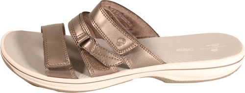 Clarks Brinkley Coast Womens Slide Sandal Pewter US Size 12 M - Picture 2 of 5
